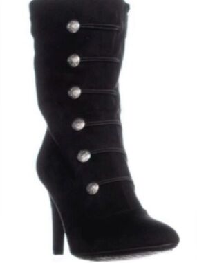 Rialto Chung Black Faux Suede Women's Boots